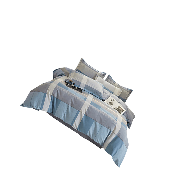 妃莲娜 FLNGW264242 200*230cm 磨毛格子四件套 床上套件 (计价单位:套) 多色高清大图