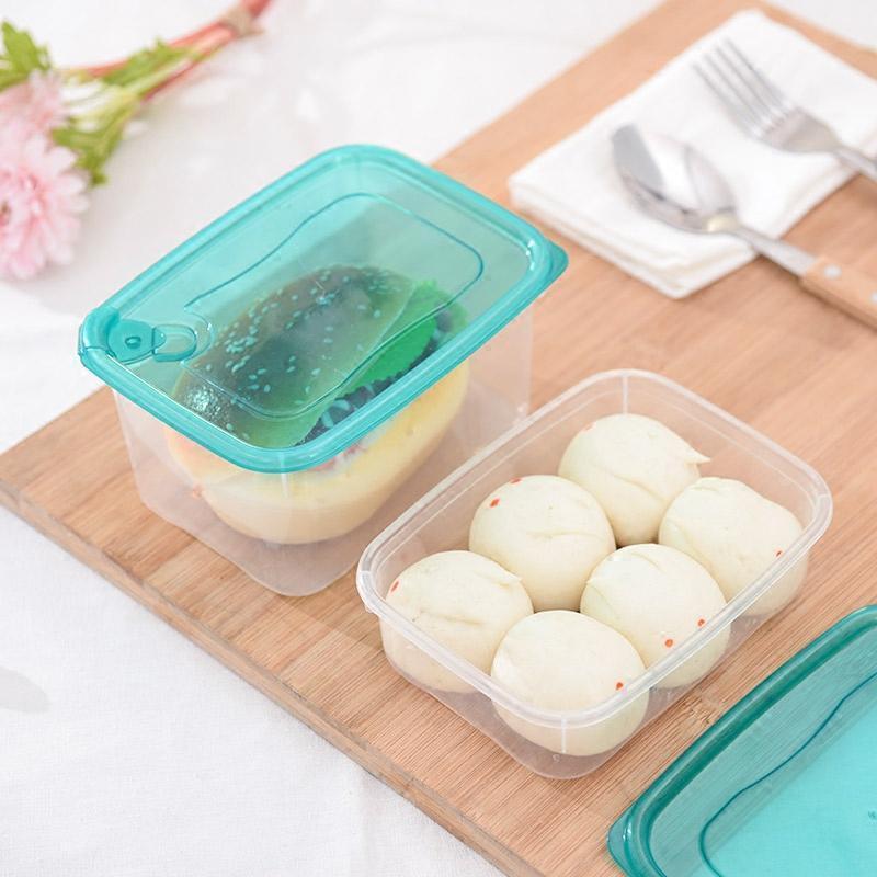 塑料长方形保鲜盒冰箱收纳盒圆形杂粮食品储物盒可微波炉17组套装