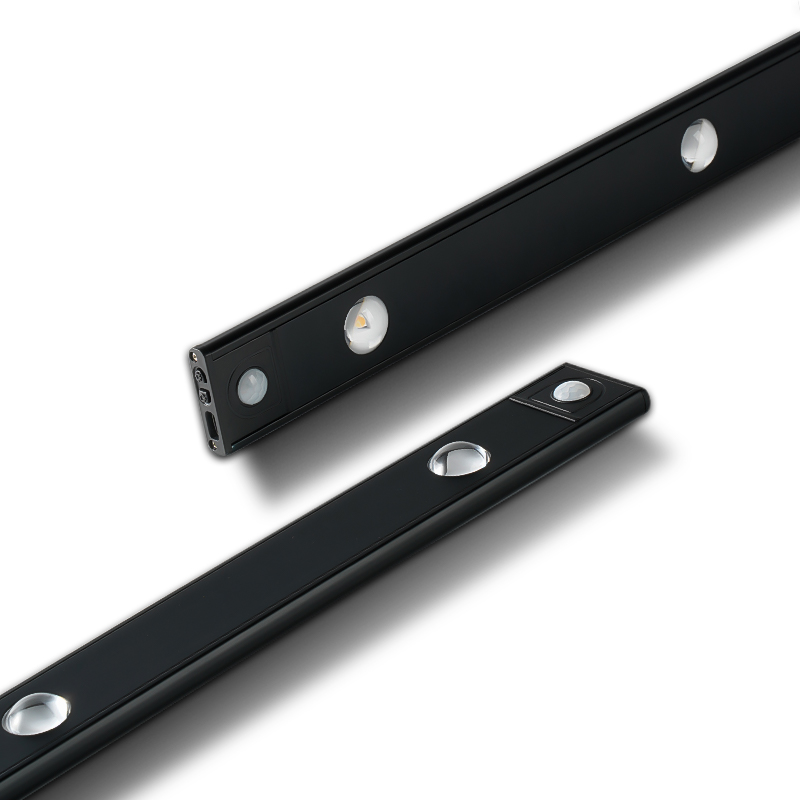 人体感应灯带自粘无线免插电led橱柜玄关展示柜充电磁吸灯条2055