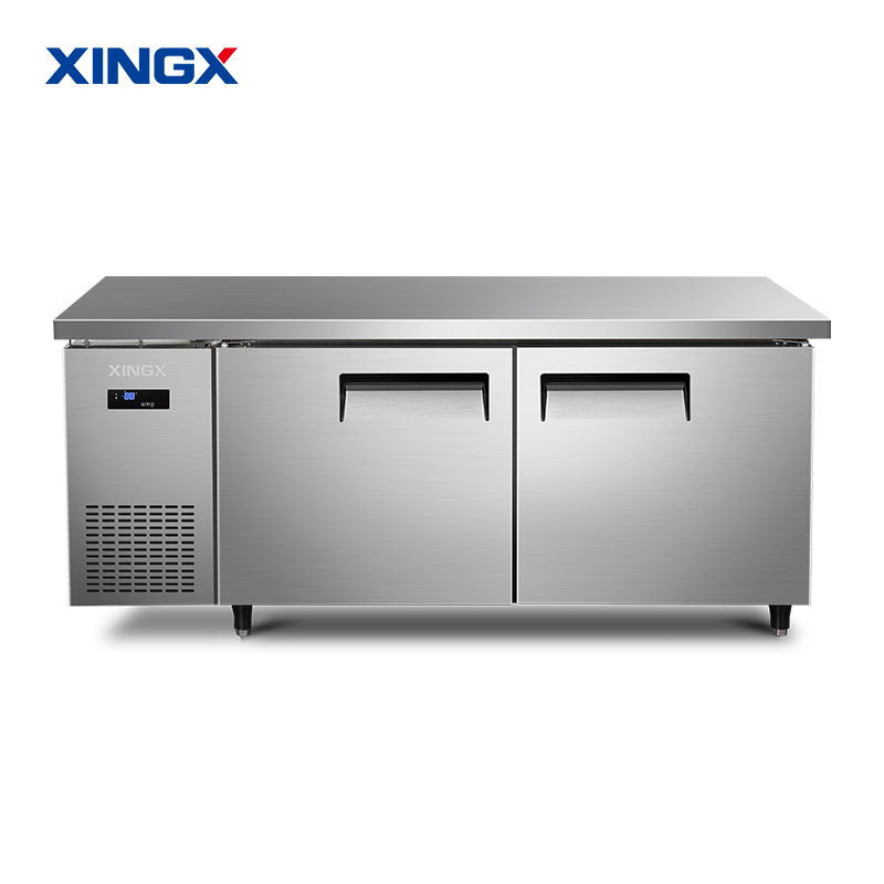 星星KTCD-1560GT铜管厨房工作台冰柜冷藏工作台水吧台商用平冷卧式冰箱厨房保鲜柜不锈钢冷冻柜奶茶操作台