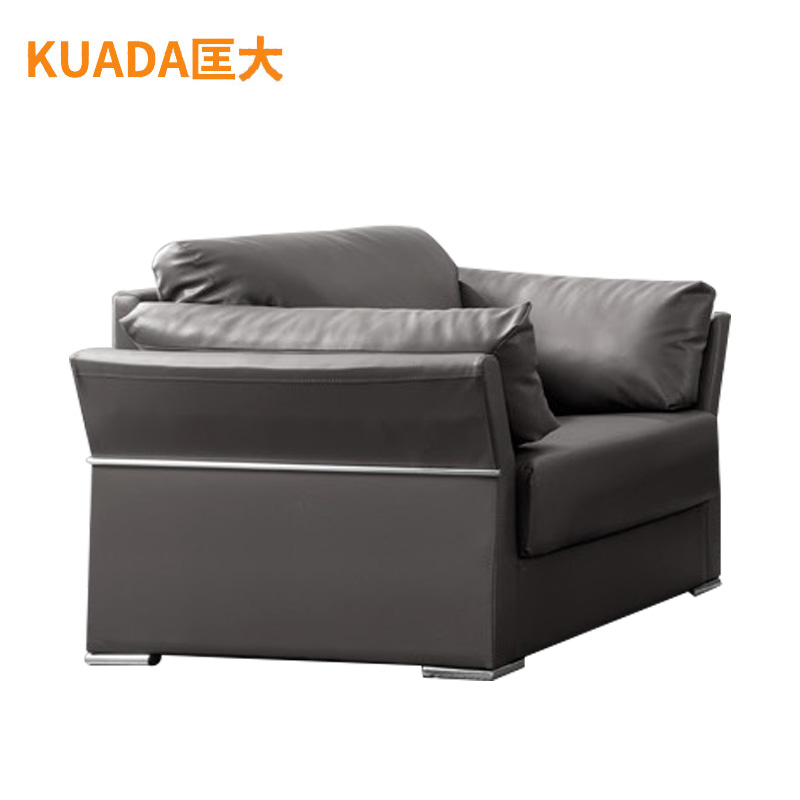 匡大 办公沙发 皮艺沙发 办公室接待沙发 牛皮 单人位 KDT664高清大图