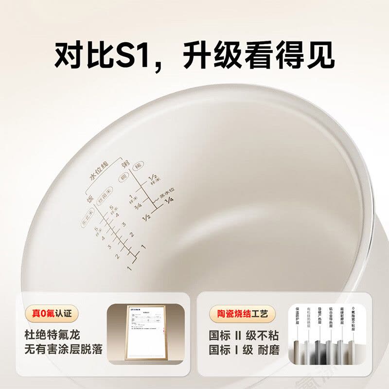 小米(MI)IH电饭煲2 5L 米家智能多功能电饭锅家用人4-7个人煮饭锅煮粥锅 智能预约 不粘锅内胆大容量烧饭图片