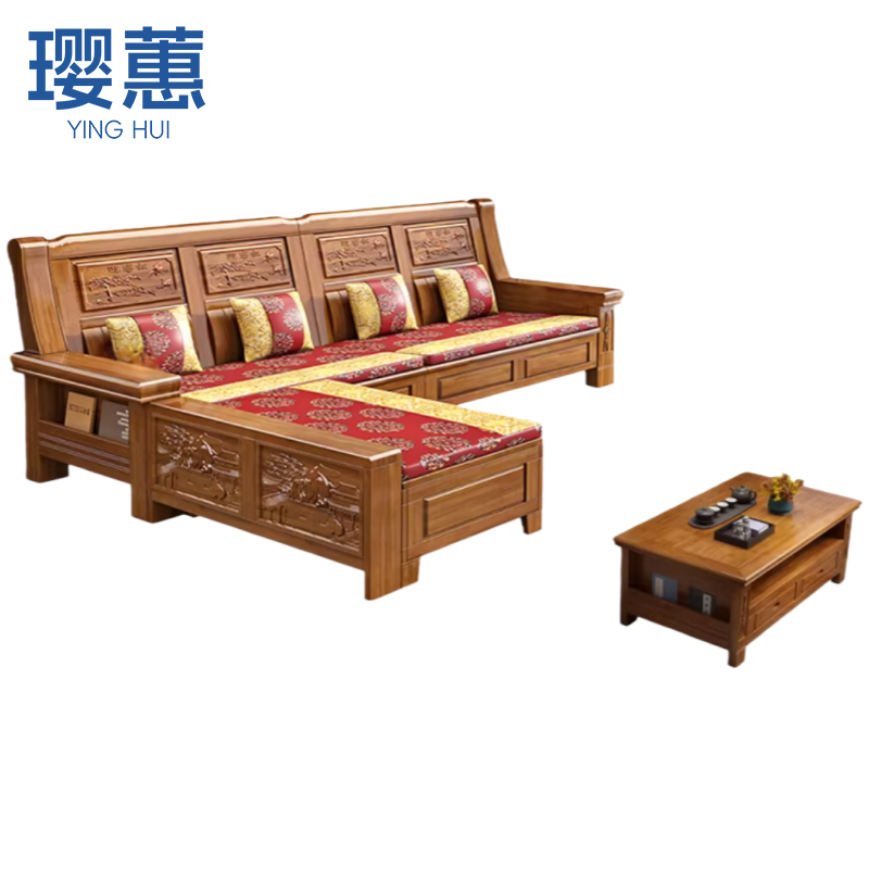 璎蕙 沙发3+贵妃 组高清大图