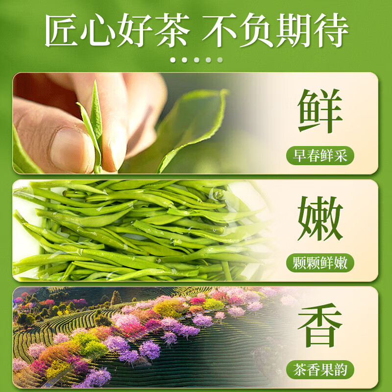 品如故JDCC-LDVC品如故绿茶茶叶毛尖茶250g新茶信阳明前碧螺春嫩芽春茶新老包装 随机发货高清大图