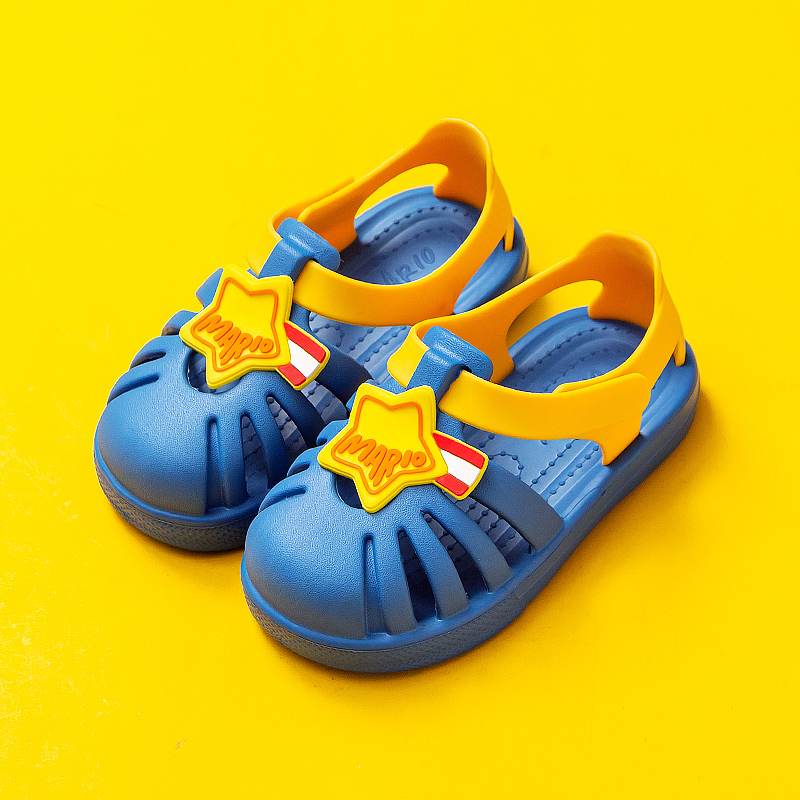 幸福玛丽cheerfulmario儿童洞洞鞋宝宝夏季凉鞋包头中小童鞋幼儿沙滩