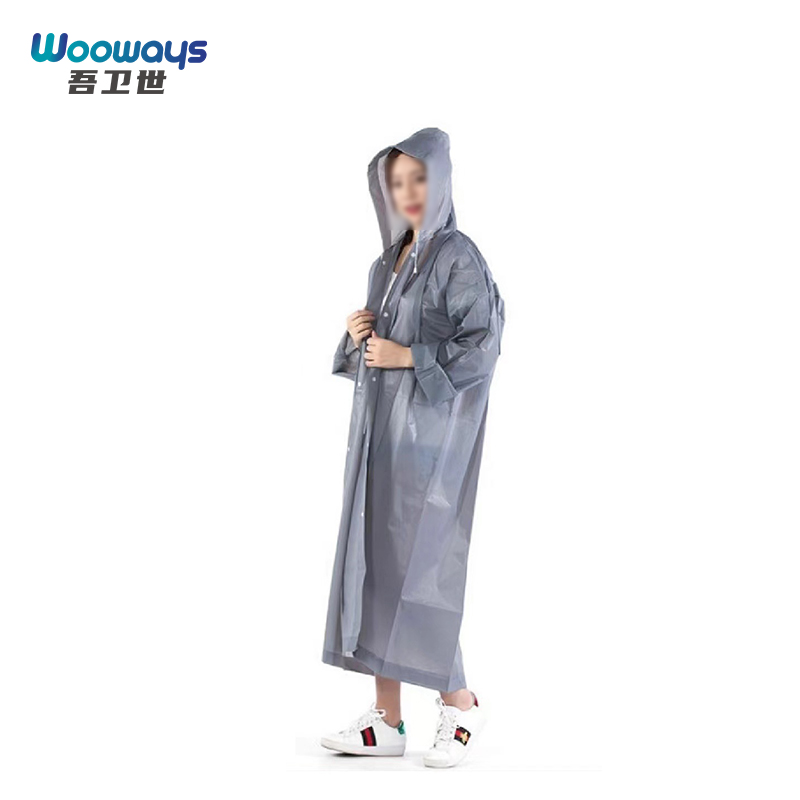 吾卫世 雨衣 EVA雨衣灰色 件高清大图
