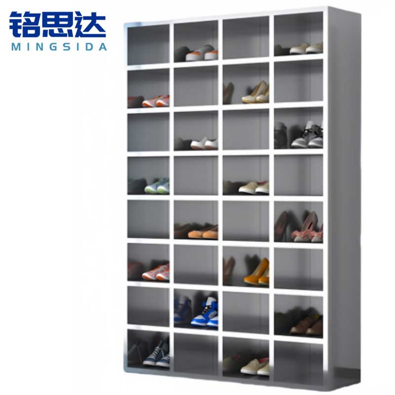 铭思达不锈钢鞋柜单面32格个高清大图
