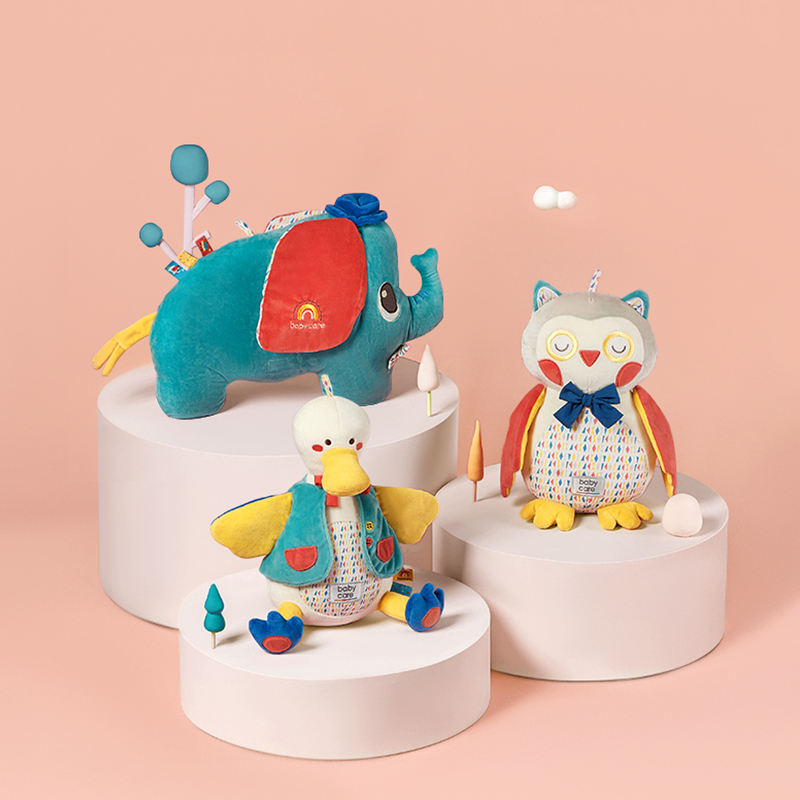 babycare婴儿安抚巾可入口睡眠玩偶 安抚宝宝睡觉神器 新生儿玩具布莱恩小象高清大图