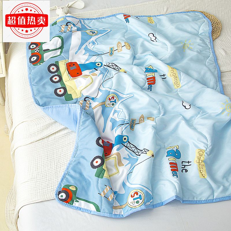 夏被卡通儿童空调被幼儿园专用午休被办公室宿舍单人薄被子高清大图