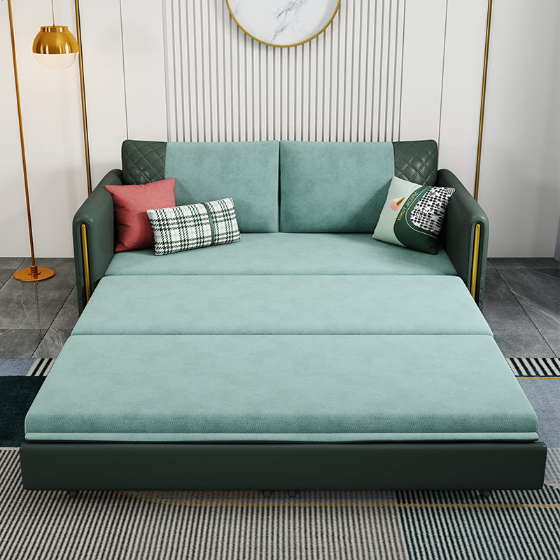 鑫环境 轻奢沙发床可折叠小户型双人单人1.4米客厅坐卧两用多功能伸缩床高清大图