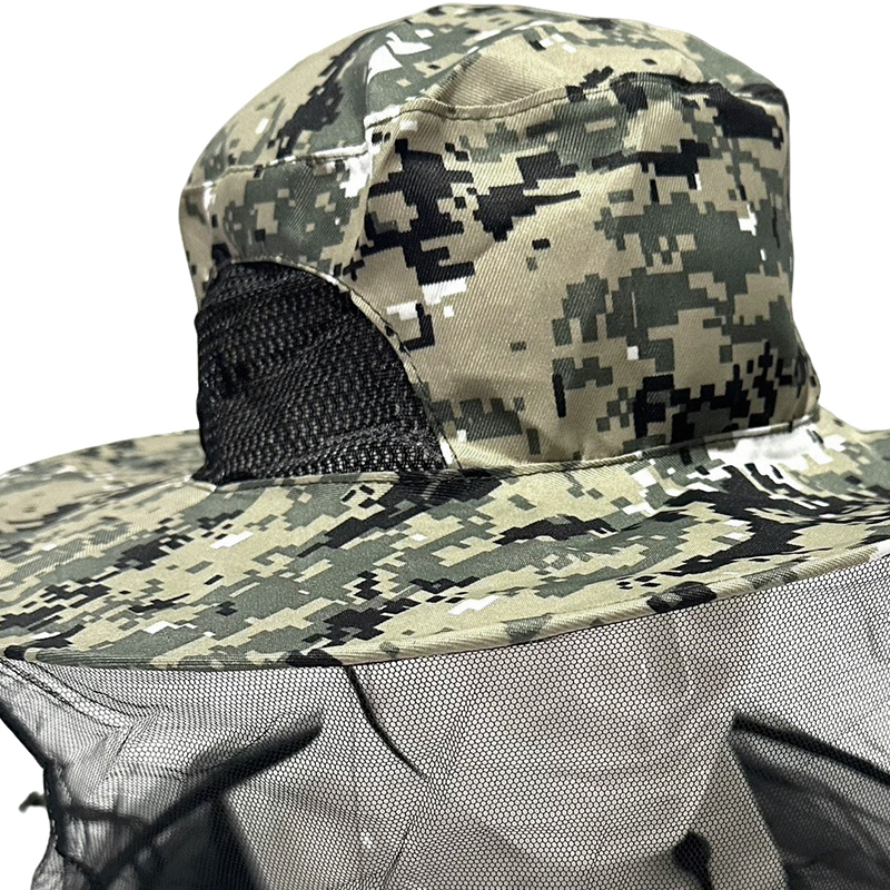 鸽护 养蜂头罩迷彩渔夫帽 GH-MZ-041-K18-05 顶高清大图