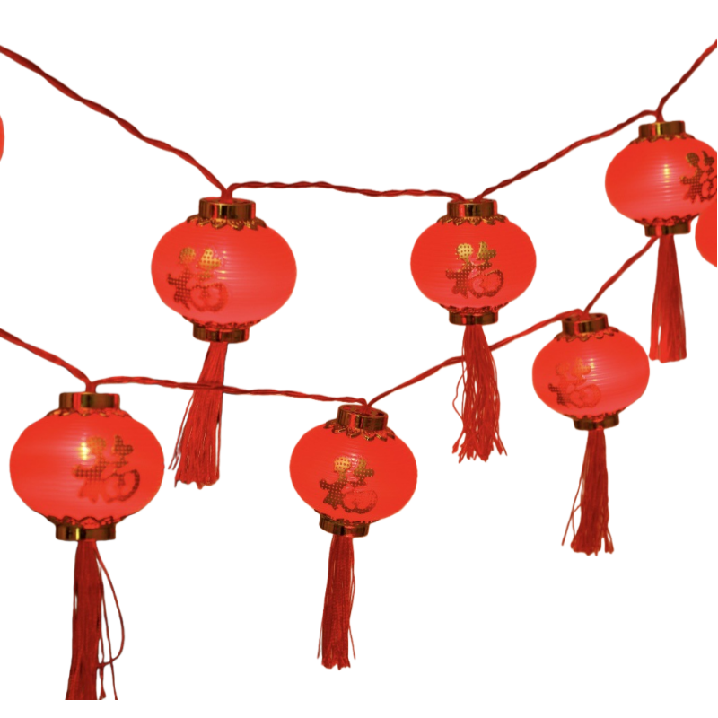 日目 红灯笼灯串 直径18cm 条高清大图