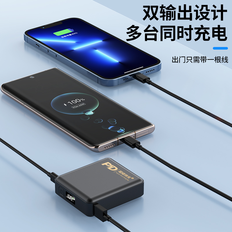 [官方正品:质量保证] 20000毫安双输入输出智能断电保护轻薄便携实时电量[闪电发货]