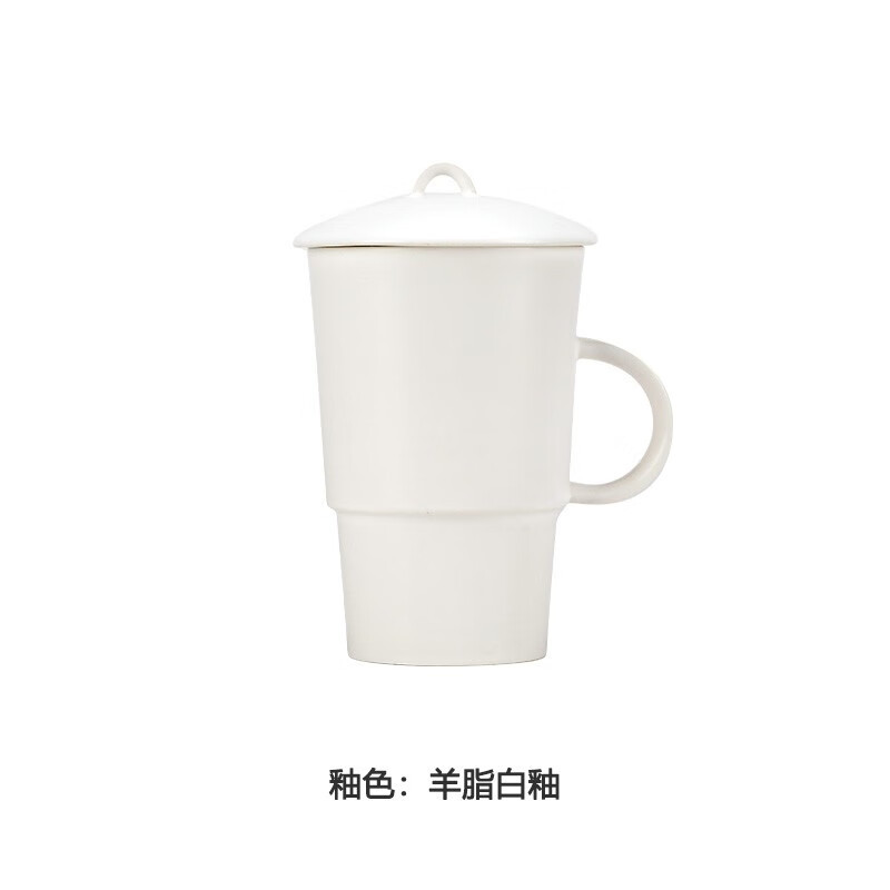 万仟堂 净界·纳米抗菌杯 羊脂白釉