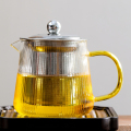 MULTIPOTENT高硼硅耐热玻璃茶壶泡花茶壶玻璃条纹钢漏泡茶壶