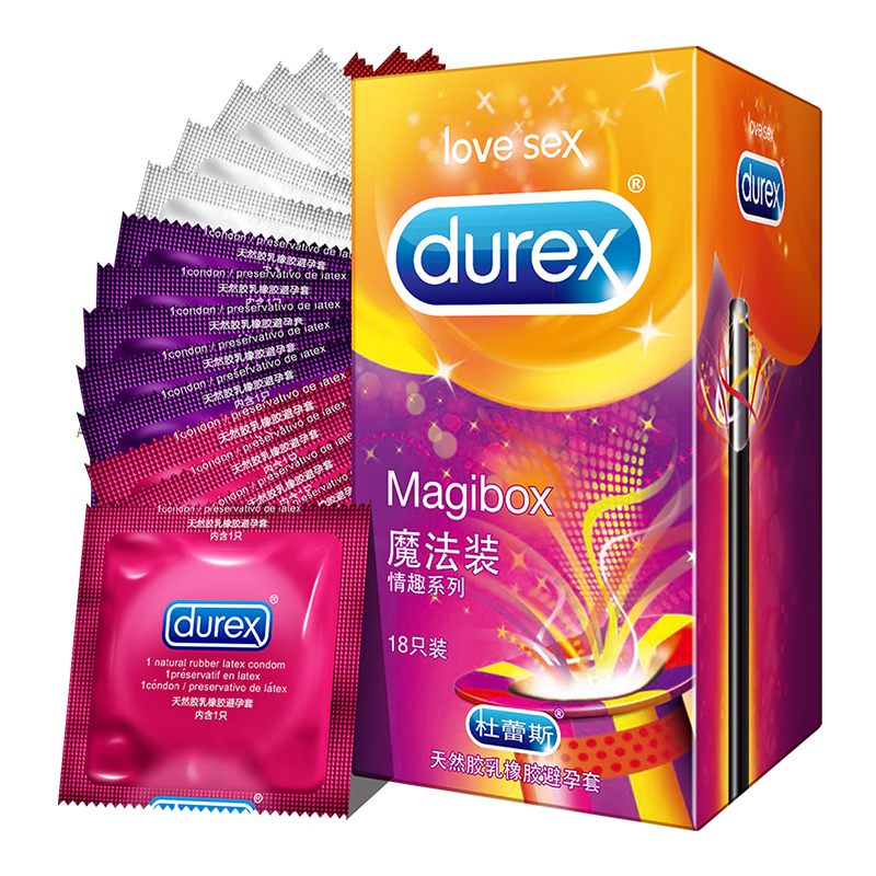 杜蕾斯(Durex) 避孕套 魔法情趣18+凸点螺纹3赠超薄润2 共23只装 标准款 安全套 男用情趣用品