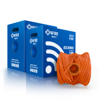 奥威尔(OWIRE) SSKJ-C6-66BL 0.56mm加粗线径 橙 六类4对非屏蔽网线 305.00 米/箱