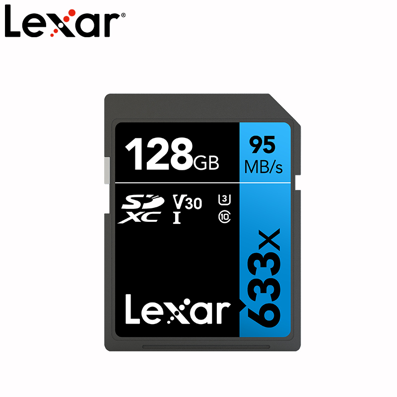 [免邮]雷克沙(Lexar)128G SD卡 633X class10 U3 V30相机存储卡 读95MB/s
