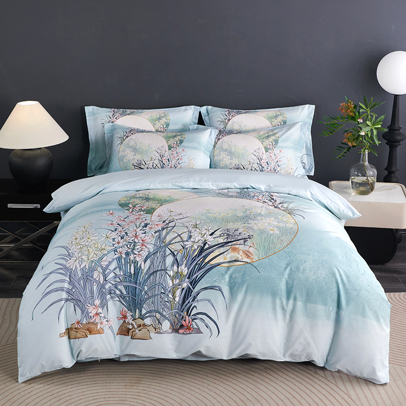 金丝莉(KINTHERI) 数码印全棉四件套 室有兰香 200x230cm(NM)高清大图