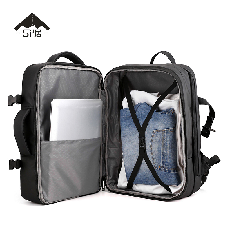 三人居 双肩包大容量差旅背包SRJ0011904/个高清大图