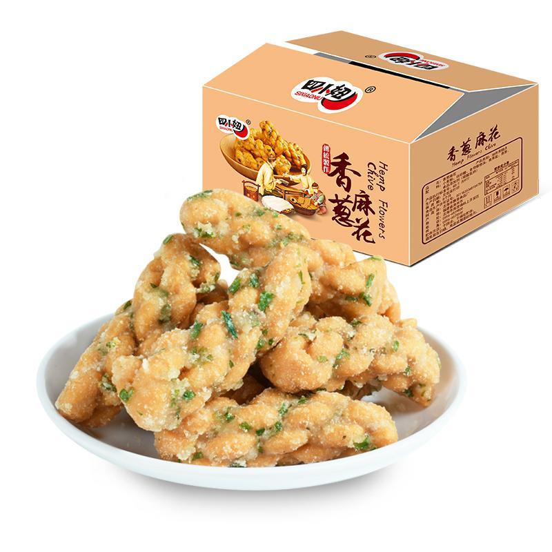 四小妞 Sixiaoniu 糕点 点心 噶嘭脆 葱香花350g 盒零食点心年货休闲 价格图片品牌报价 苏宁易购凡秀色休闲零食专营店