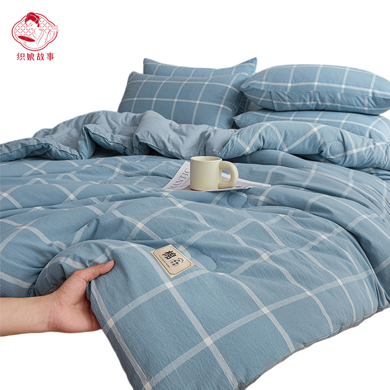 织娘故事 棉被 格子 200*230cm4斤/张高清大图