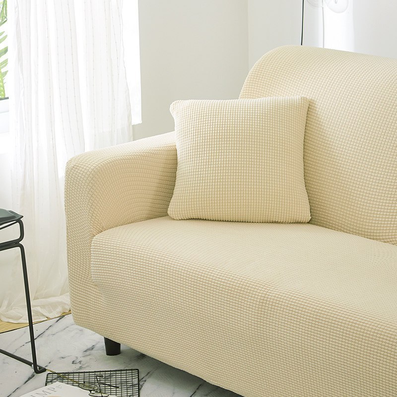 沙发套全包卍能全盖沙发罩四季沙发垫现代简约客厅通用弹力布艺 芥末黄 XL【四人位长235-300cm以内】