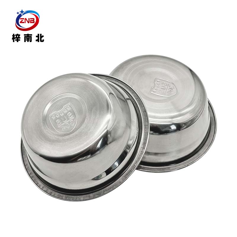 梓南北 加厚304不锈钢盆 汤盆 菜碗 14cm 个高清大图