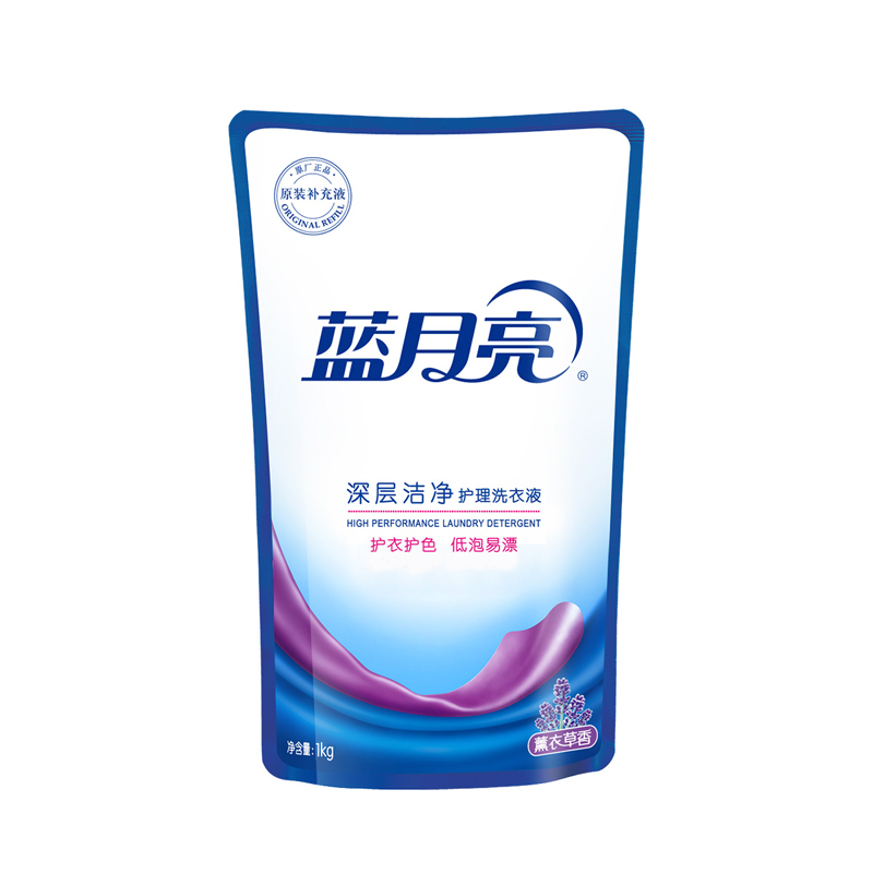 蓝月亮 洗衣精选套装E (深层洁净薰衣草1kg瓶装+1kg*2袋装)高清大图
