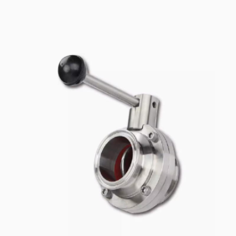 304快装蝶阀 φ25卡盘50.5 货期5-10天高清大图