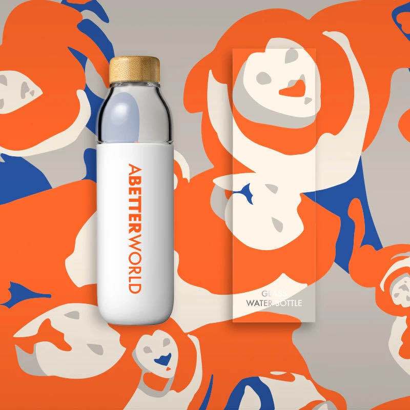 SOMA玻璃水瓶V2(500ml)-世界款
