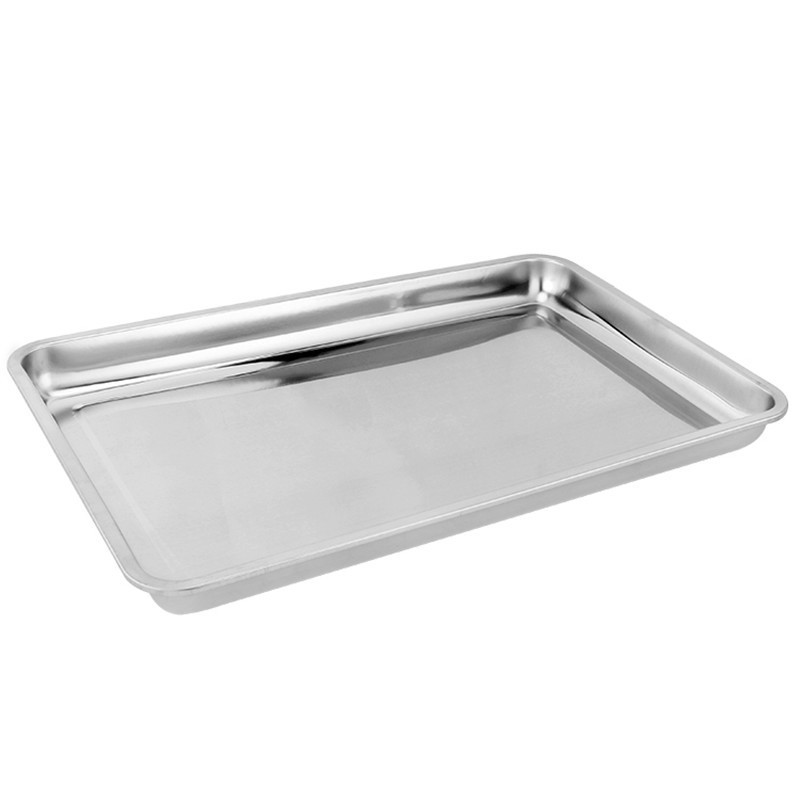 超级新品 苏德乐不锈钢方盘长方形托盘铁盘子商用烧烤盘烤鱼盘饺子盘