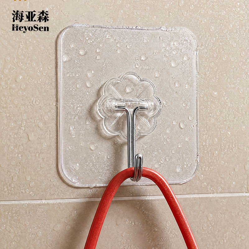海亚森 透明粘钩 6cm*6cm 1个/包 TK-5004高清大图