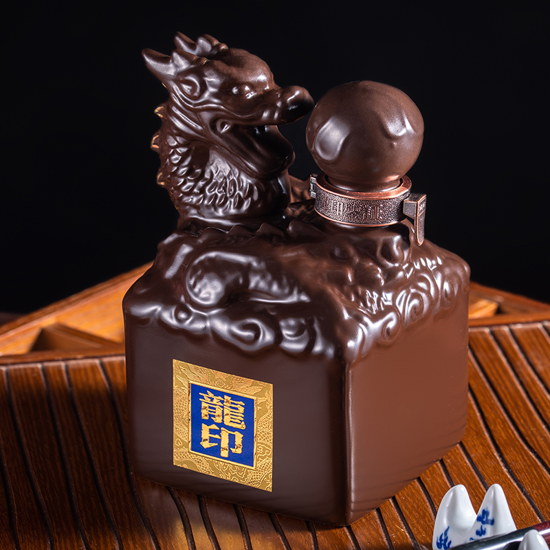 板城烧锅酒龙太平龙印39度500ml4瓶低度浓香型白酒整箱装