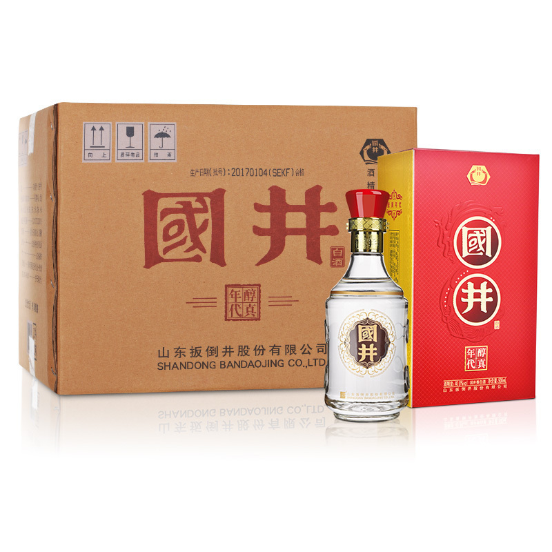 白酒 40.8°国井醇真年代500ml*6瓶整箱装 国井香型 纯粮酒 送手提袋