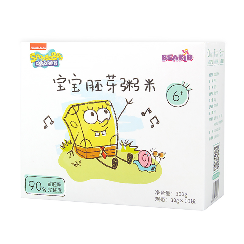 beakid海绵宝宝胚芽粥米