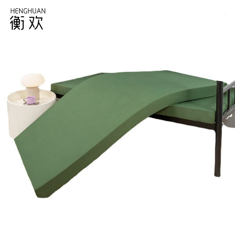衡欢(HENGHUAN)记忆海绵床垫子 军绿色床褥 RZ-CD06/床 ( 90*200*5cm)高清大图