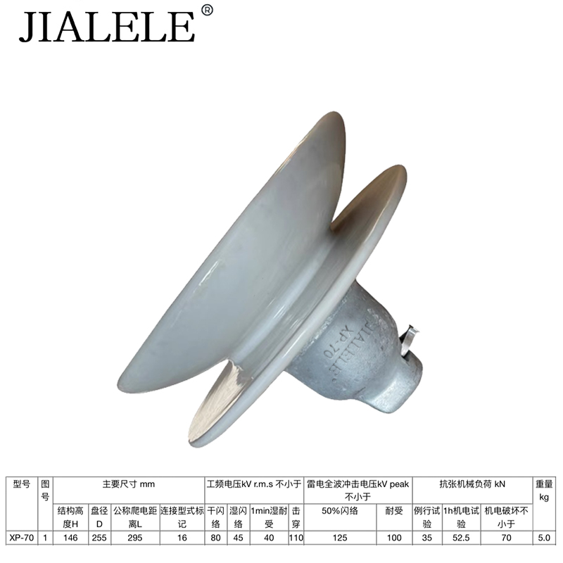 JIALELE 悬式绝缘子连接副(XP-70)高清大图