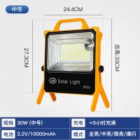 202颗灯珠-30W 太阳能充电照明灯led露营便携户外营地灯超长续航家用超亮应急灯