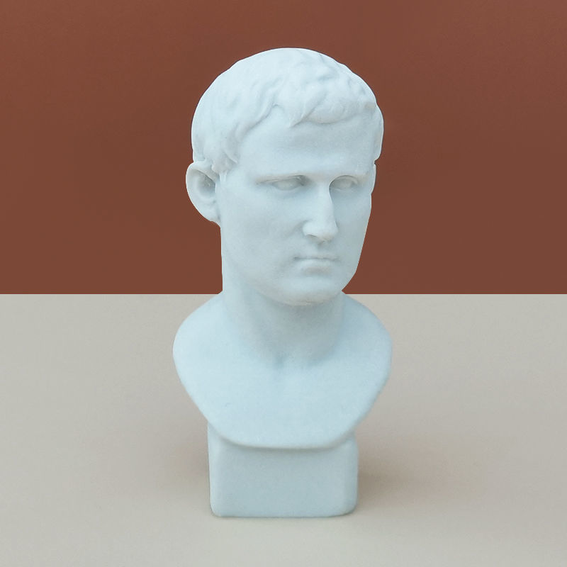 素描小头像摆件迷你树脂石膏像摆设艺术装饰品 迷你石膏像 阿格里巴