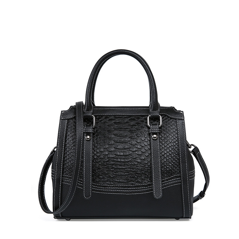 真皮女包包新款潮时尚秋冬大容量鳄鱼纹头层牛皮包女士手提包