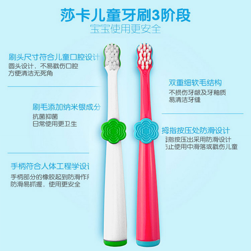 儿童牙刷 (细软毛)