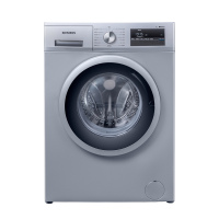 西门子（SIEMENS）WM12N1R80W家用全自动8公斤一级能效带加热高温中途添衣直流变频除菌除螨消毒滚筒洗衣机银色