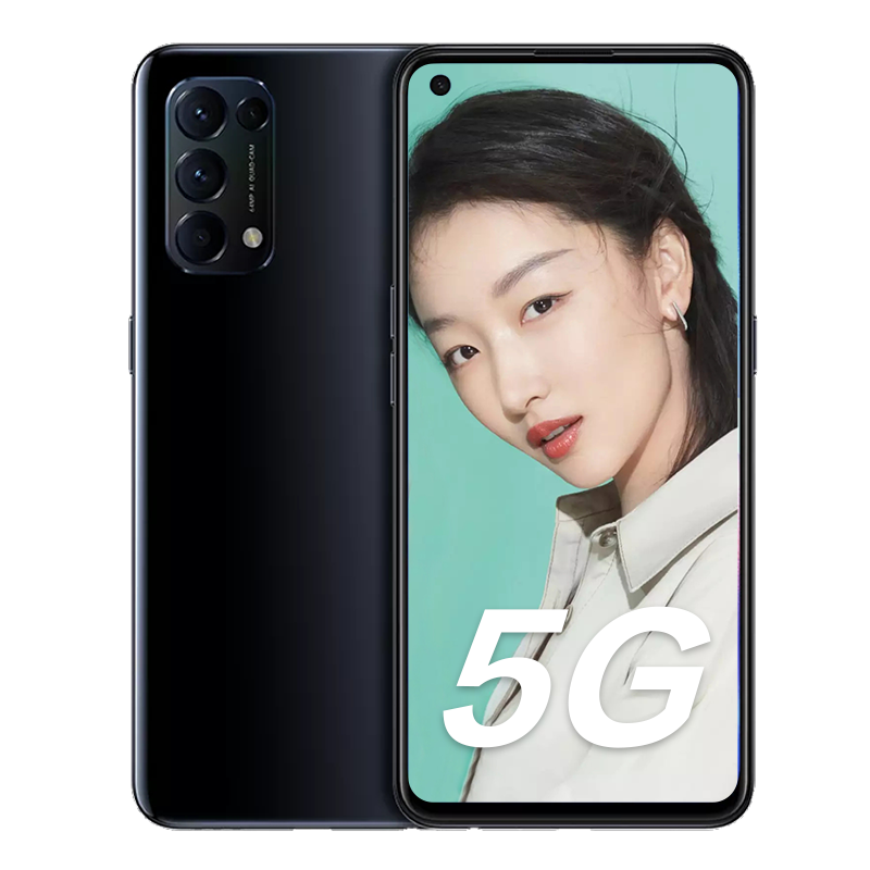 oppo reno 5k 5g 月夜黑 12gb 256gb 全网通 6400万水光人像四摄 36个