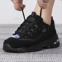Skechers/斯凯奇女鞋新款复古厚底熊猫鞋轻质缓震运动休闲鞋11930-BBK ZP