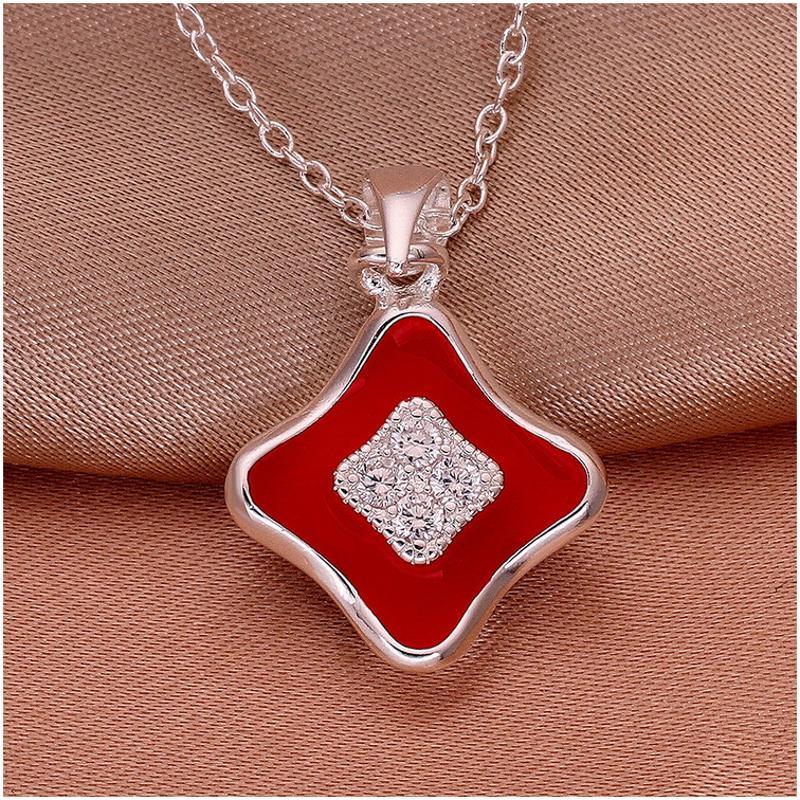 N606 Women Silver Necklace 镀925纯银女项链日韩版锁骨链潮人送女朋友七夕情人节礼物