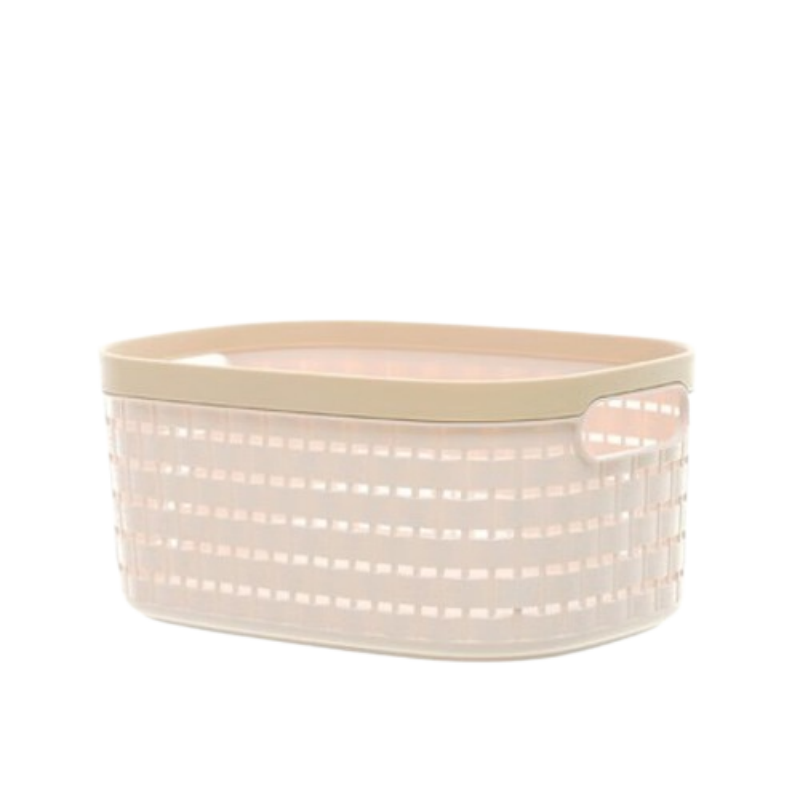 禧天龙(Citylong)L-7264比格收纳篮4个装(米白) 桌面收纳盒储存置物框收纳筐整理篮整理箱塑料筐收纳高清大图