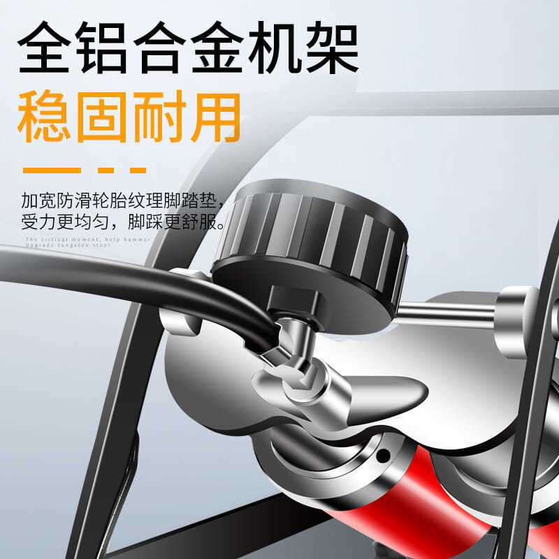 脚踩打气筒高压汽车轮胎自行车电动车篮球家用迷你便携脚踏充气泵 特价促销款(单筒 低压)
