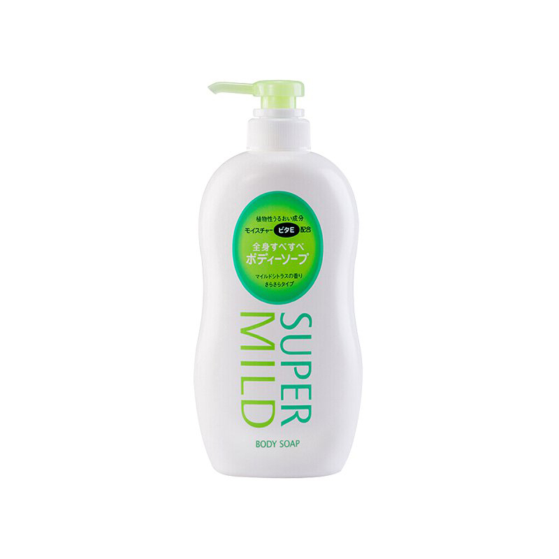 SHISEIDO 资生堂旗下 SUPER MiLD 惠润 清爽柔顺型 沐浴露 淡雅柑桔香 650ml/瓶(XF)