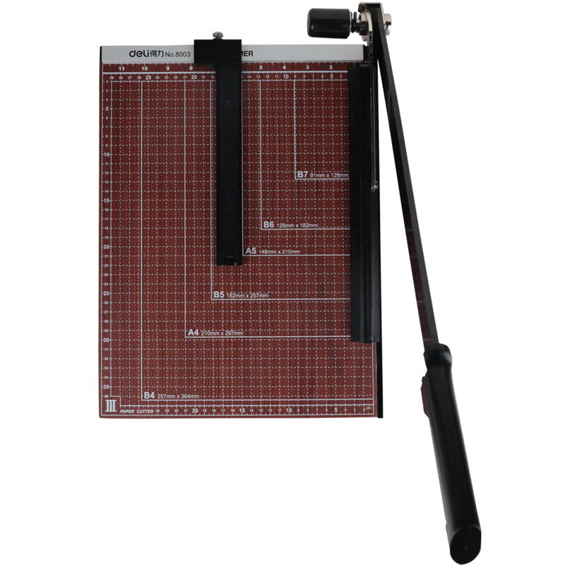 得力(deli)8003切纸机15“*12” 棕色 一把装